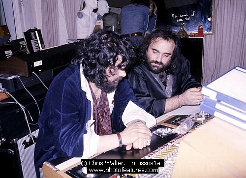 Photo of Vangelis by Chris Walter , reference; roussos1a,www.photofeatures.com