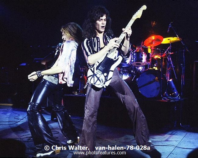 Photo of Van Halen for media use , reference; van-halen-78-028a,www.photofeatures.com