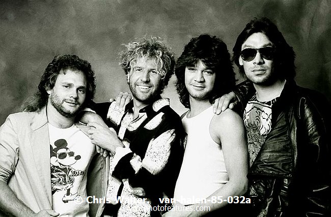 Photo of Van Halen for media use , reference; van-halen-85-032a,www.photofeatures.com