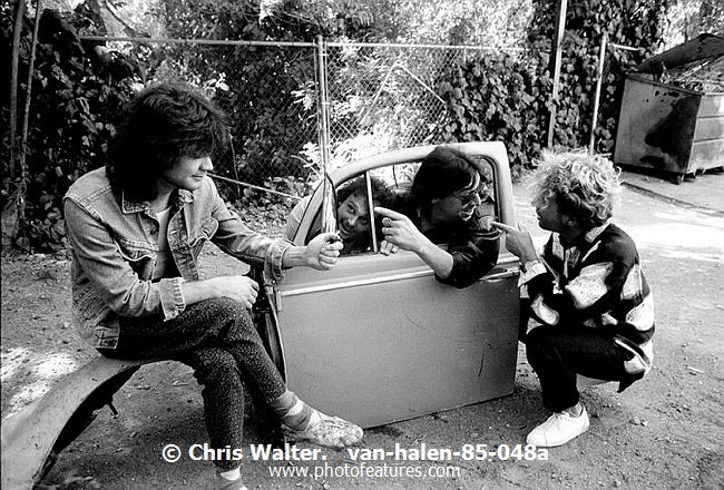 Photo of Van Halen for media use , reference; van-halen-85-048a,www.photofeatures.com