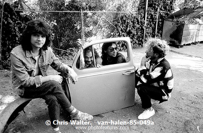Photo of Van Halen for media use , reference; van-halen-85-049a,www.photofeatures.com
