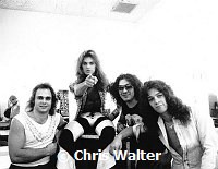 Van Halen 1978 Michael Anthony, David Lee Roth, Alex Van Halen and Eddie Van Halen<br>© Chris Walter<br>