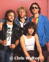 Van Halen 1985 Michael Anthony, Sammy Hagar, Eddie Van Halen and Alex Van Halen<br>© Chris Walter<br>
