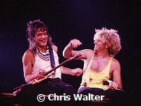 Van Halen 1986  Eddie Van Halen and Sammy Hagar <br>© Chris Walter<br>