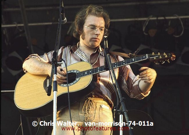 Photo of Van Morrison for media use , reference; van-morrison-74-011a,www.photofeatures.com
