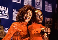 Photo of Whitney Houston and Bobby Brown 1993<br> Chris Walter<br>