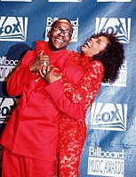 Photo of Bobby Brown and Whitney Houston 1993<br> Chris Walter<br>