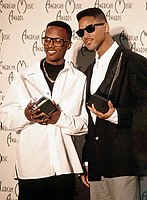 Photo of DJ Jazzy Jeff & The Fresh Prince 1989 Will Smith at American Music Awards<br>