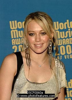 Photo of Hilary Duff arriving for pre-awards dinner for 2004 World Music Awards in Las Vegas 14th September 2004. Photo by Chris Walter/Photofeatures , reference; DSCF0060a