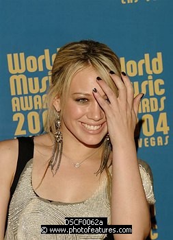 Photo of Hilary Duff arriving for pre-awards dinner for 2004 World Music Awards in Las Vegas 14th September 2004. Photo by Chris Walter/Photofeatures , reference; DSCF0062a