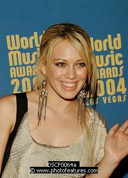 Photo of Hilary Duff arriving for pre-awards dinner for 2004 World Music Awards in Las Vegas 14th September 2004. Photo by Chris Walter/Photofeatures , reference; DSCF0064a
