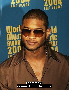 Photo of Usher arriving for pre-awards dinner for 2004 World Music Awards in Las Vegas 14th September 2004. Photo by Chris Walter/Photofeatures , reference; DSCF0088a