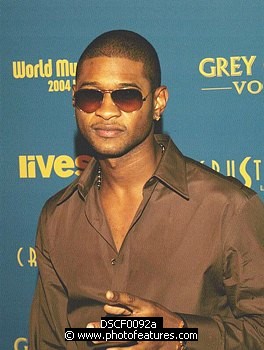 Photo of Usher arriving for pre-awards dinner for 2004 World Music Awards in Las Vegas 14th September 2004. Photo by Chris Walter/Photofeatures , reference; DSCF0092a