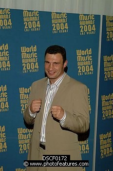 Photo of Vitali Klitschko WBO Heavy Boxing Champion<br>at the 2004 World Music Awards at Thomas & Mack Arena in Las Vegas 15th September 2004. Photo by Chris Walter/Photofeatures , reference; DSCF0172