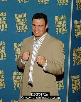Photo of Vitali Klitschko WBO Heavy Boxing Champion<br>at the 2004 World Music Awards at Thomas & Mack Arena in Las Vegas 15th September 2004. Photo by Chris Walter/Photofeatures , reference; DSCF0172a