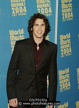 Photo of Josh Groban at the 2004 World Music Awards at Thomas & Mack Arena in Las Vegas 15th September 2004. Photo by Chris Walter/Photofeatures , reference; DSCF0192a