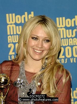 Photo of Hilary Duff at the 2004 World Music Awards at Thomas & Mack Arena in Las Vegas 15th September 2004. Photo by Chris Walter/Photofeatures , reference; DSCF0272