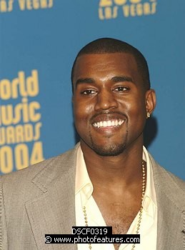 Photo of Kanye West at the 2004 World Music Awards at Thomas & Mack Arena in Las Vegas 15th September 2004. Photo by Chris Walter/Photofeatures , reference; DSCF0319