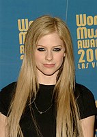 Photo of Avril Lavigne arriving for pre-awards dinner for 2004 World Music Awards in Las Vegas 14th September 2004. Photo by Chris Walter/Photofeatures