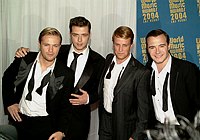 Photo of Westlife at the 2004 World Music Awards at Thomas & Mack Arena in Las Vegas 15th September 2004. Photo by Chris Walter/Photofeatures