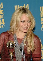 Photo of Hilary Duff at the 2004 World Music Awards at Thomas & Mack Arena in Las Vegas 15th September 2004. Photo by Chris Walter/Photofeatures