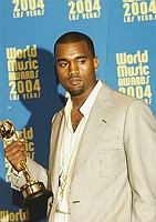 Photo of Kanye West at the 2004 World Music Awards at Thomas & Mack Arena in Las Vegas 15th September 2004. Photo by Chris Walter/Photofeatures