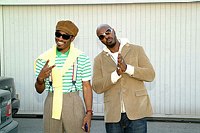 Photo of Outkast and Sleepy Brown (r) at BET's 106 & Park Live in Hollywood