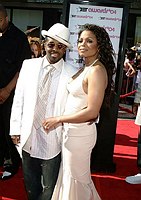 Photo of Jermaine Dupri and Janet Jackson<br>at Red Carpet for the 2004 4th Annual BET Awards at the Kodak Theatre in Hollywood. Photo by Chris Walter 