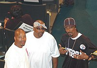 Photo of Warren G, Nate Dogg and Snoop Dogg of 213