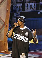 Photo of Snoop Dogg at reheasals for the First BET Comedy Awards at the Pasadena Civic Auditorium, 27th September 2004. Photo by Chris Walter/Photofeatures.<br>
