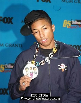 Photo of Pharrell Williams at Arrivals for the 2005 Billboard Music Awards at MGM Grand in Las Vegas, December 6th 2005.<br>Photo by Chris Walter/Photofeatures , reference; DSC_2158a
