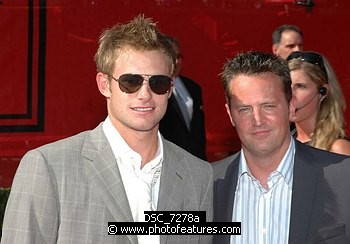 Photo of Andy Roddick and Matthew Perryat Arrivals for the 2005 ESPY Awards at the Kodak Theatre in Hollywood, July 13th 2005. , reference; DSC_7278a