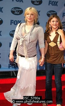 Photo of Courtney Love and daughter Frances Bean Cobain , reference; DSC_5780a