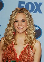 Photo of Carrie Underwood <br>the winner of American Idol 4 at the finale show at the Kodak Theatre in Hollywood, May 25th 2005. Photo by Chris Walter/Photofeatures