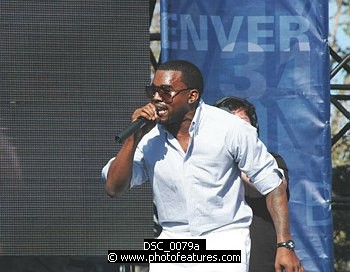 Photo of Kanye West performs at the NFL Opening Kickoff 2003 at the Los Angeles Coliseum, September 8th 2005.<br>Photo by Chris Walter/Photofeatures , reference; DSC_0079a