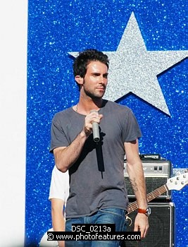 Photo of Adam Levine of Maroon 5 performs at the NFL Opening Kickoff 2003 at the Los Angeles Coliseum, September 8th 2005.<br>Photo by Chris Walter/Photofeatures , reference; DSC_0213a