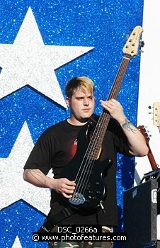Photo of Good Charlotte  performs at the NFL Opening Kickoff 2003 at the Los Angeles Coliseum, September 8th 2005.<br>Photo by Chris Walter/Photofeatures , reference; DSC_0266a