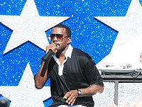 Photo of Kanye West performs at the NFL Opening Kickoff 2005 at the Los Angeles Coliseum