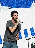 Photo of Adam Levine of Maroon 5 performs at the NFL Opening Kickoff 2003 at the Los Angeles Coliseum, September 8th 2005.<br>Photo by Chris Walter/Photofeatures