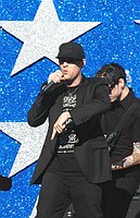 Photo of Joel Madden of Good Charlotte performs at the NFL Opening Kickoff 2003 at the Los Angeles Coliseum, September 8th 2005.<br>Photo by Chris Walter/Photofeatures