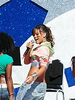 Photo of Rihanna performs at the NFL Opening Kickoff 2003 at the Los Angeles Coliseum, September 8th 2005.<br>Photo by Chris Walter/Photofeatures