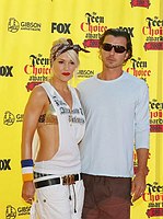 Photo of Gwen Stefani and Gavin Rossdale<br>at the 2005 Teen Choice Awards at the Gibson Amphitheatre in Universal City, August 14th 2005. Photo by Chris Walter/Photofeatures.