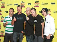 Photo of Simple Plan<br>at the 2005 Teen Choice Awards at the Gibson Amphitheatre in Universal City, August 14th 2005. Photo by Chris Walter/Photofeatures.