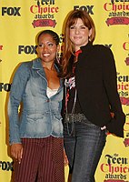 Photo of Regina King and Sandra Bullock in the Press Room at 2005 Teen Choice Awards at Gibson Amphitheatre in Universal City, California, August 14th 2005. Photo by Chris Walter/Photofeatures