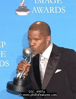 Photo of Jamie Foxx at the 37th Annual NAACP Image Awards at the Shrine Auditorium in Los Angeles, February 25th 2006<br>Photo by Chris Walter/Photofeatures , reference; DSC_4997a