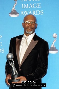 Photo of Samuel L. Jackson at the 37th Annual NAACP Image Awards at the Shrine Auditorium in Los Angeles, February 25th 2006<br>Photo by Chris Walter/Photofeatures , reference; DSC_5066a