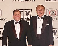 Photo of Burt Ward and Adam West