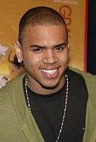 Photo of Chris Brown<br>at the 49th Annual (2007) Grammy Awards Nominations at Music Box in Holywood, December 7th 2006.<br>Photo by Chris Walter/Photofeatures