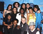 Photo of 2007 American Idol final 12<br><br>