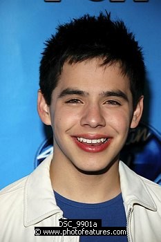 Photo of David Archuleta at the 2008 American Idol Final Show at the Nokia Theatre in Los Angeles, May 20th 2008.<br>Photo by Chris Walter/Photofeatures , reference; DSC_9901a